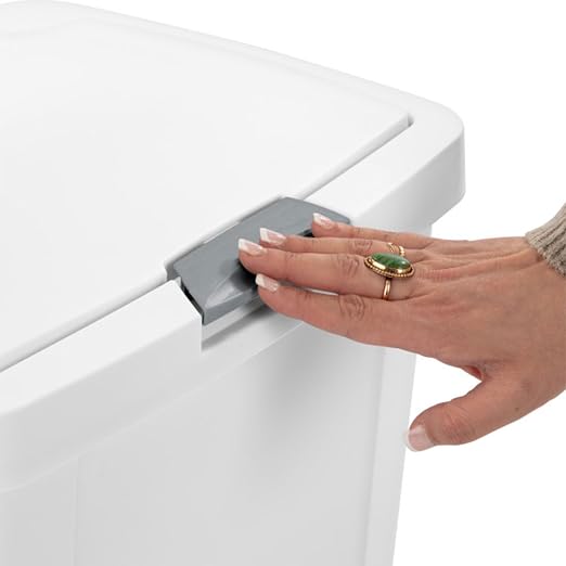 Sterilite 13 Gallon TouchTop Wastebasket Trash Can Garbage Recycle Bin - Image 8