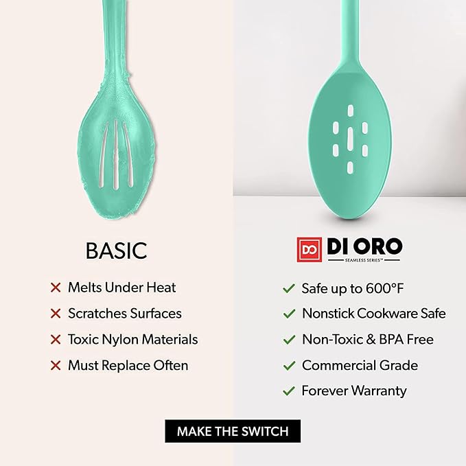 DI ORO Silicone Spoons for Cooking - Image 7