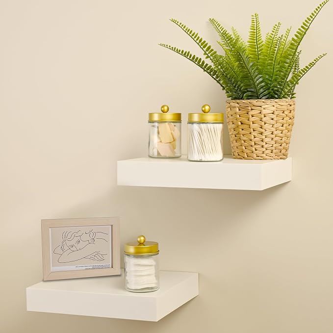 SheeChung Qtip Dispenser Holder 4pcs, Glass Apothecary Jars - Image 7