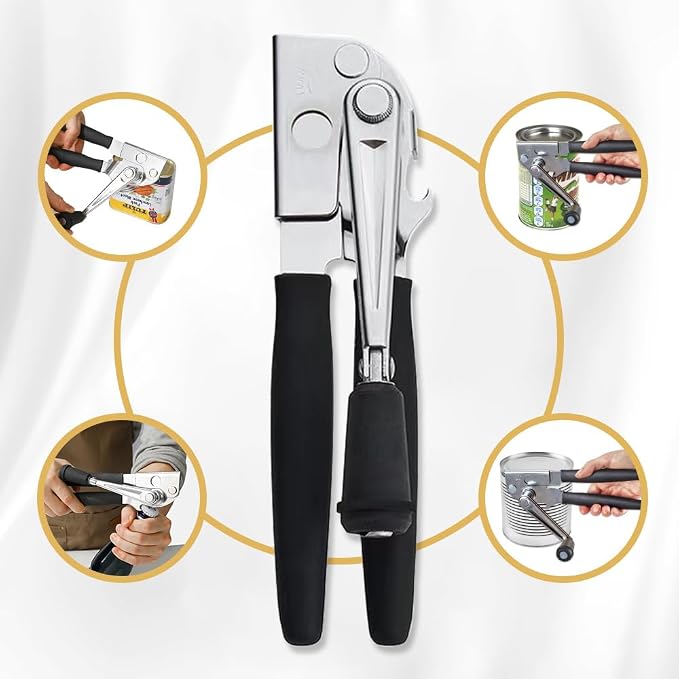 NUFR Crank Can Openers Manual, Heavy Duty Commercial Can Opener - Image 3