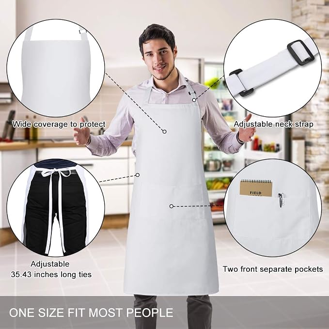 Jubatus 12 Pack Bib Aprons - Image 2