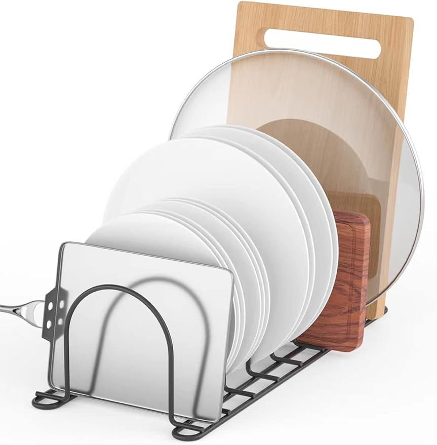 JAQ Pan Organizer Rack for Cabinet, Pot Lid Holder & Baking Sheet Organizer - Image 5