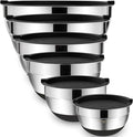 Umite Chef Mixing Bowls with Airtight Lids，6 piece Stainless Steel Metal by UmiteChef