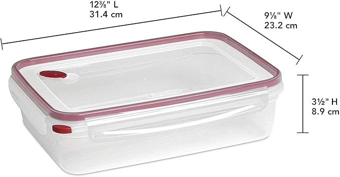 Sterilite Ultra-Seal 16 Cup Rectangle, Airtight Food Storage Container - Image 5