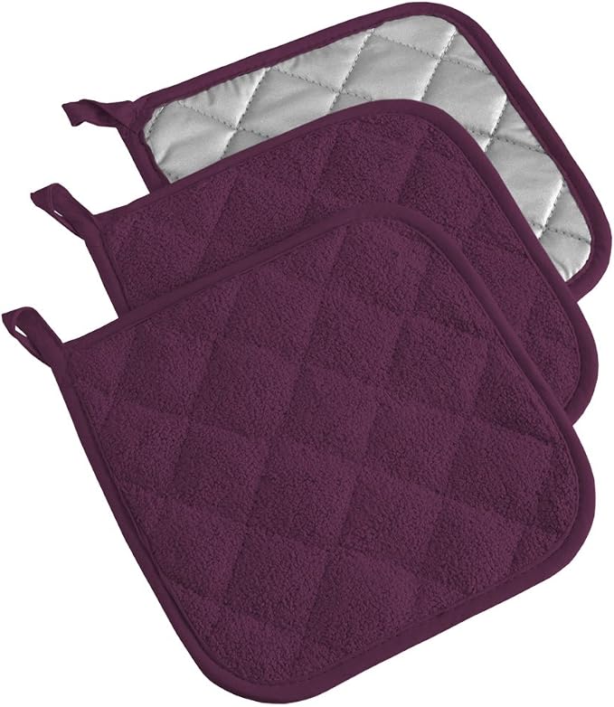 DII Basic Terry Collection Quilted 100% Cotton, 3 Piece by DII