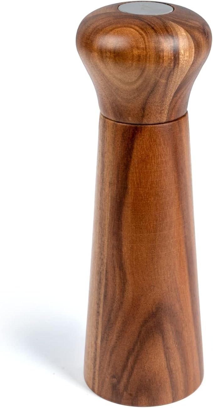 Wooden Pepper Grinder, Refillable Pepper Mill, Adjustable Pepper Shaker - Image 7