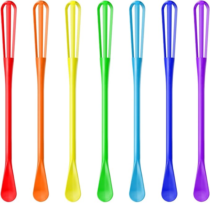 OYV Colorful Mini Whisk, Mini Spoon, Tiny Whisk 7 Pieces, Mini Small Wisk by OYV