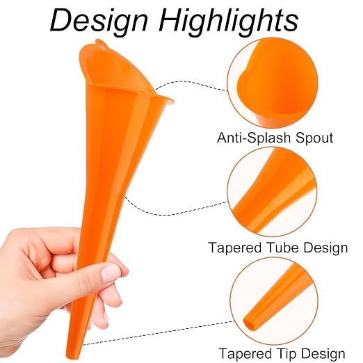 3-Pack Long-Neck Oil Funnels, Gas & Transmission Fluid - Image 3