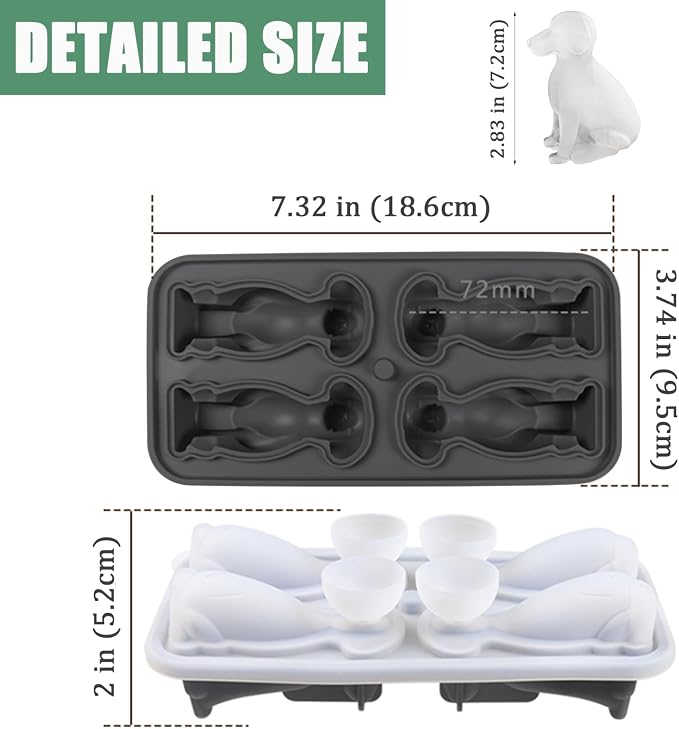 3D Labrador Dog Ice Cube Mold, Admaison Ice Cube Tray - Image 5