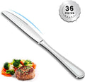 Dinner Knives Set of 36, 9” Butter Knives by Gymdin