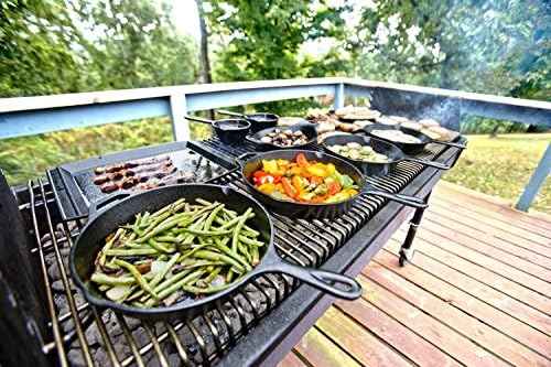 Lodge Pre-Seasoned Cast Iron Round Griddle, 8 Inches