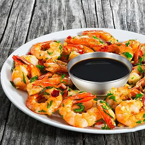 12 Pack 3.5inch Stainless Steel Sauce Dishes Mini Individual Saucers