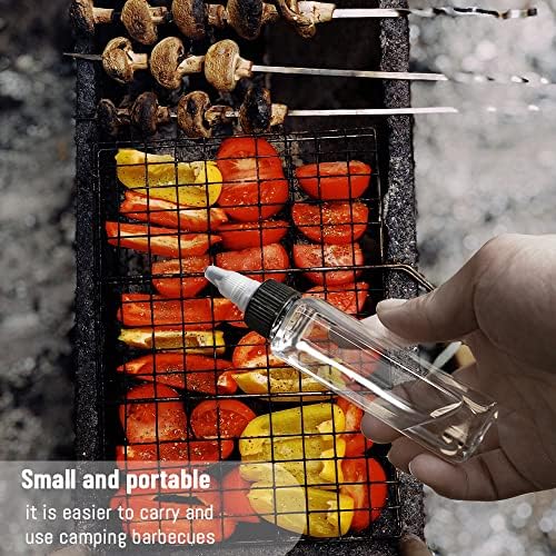 LELE LIFE 4Pcs Small Oil Dispenser Bottle for Camping, 3.4oz
