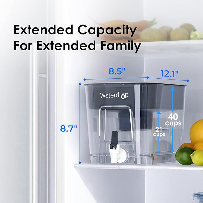 Waterdrop 40-Cup Large Water Filter Dispenser - Image 2