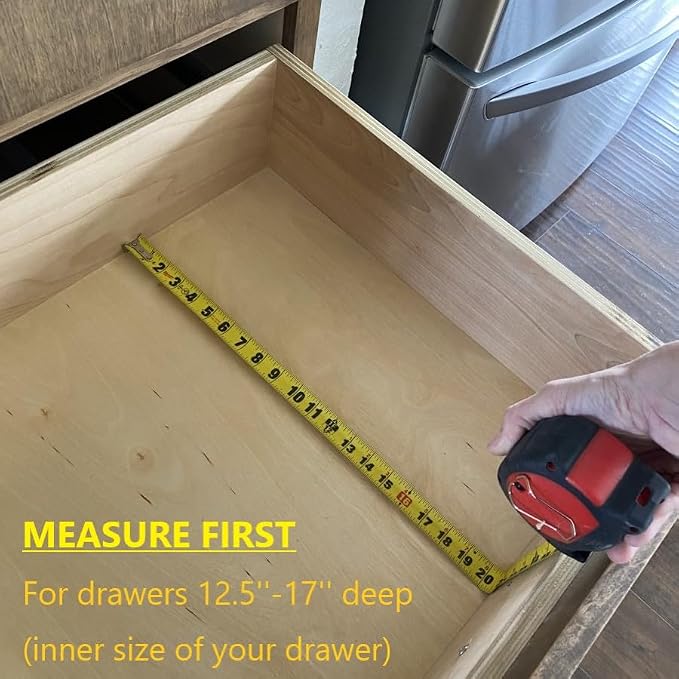 Fabsome Drawer Divider 6 Pack, Bamboo Dresser Organizers - Image 4