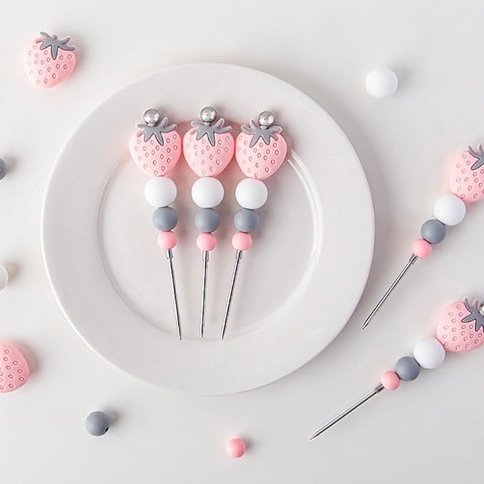 Icing Pin, Scriber Needle for Cake Decorating Strawberry Beaded Cookie - Image 9