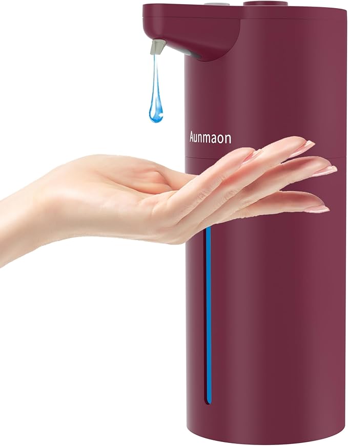 Automatic Soap Dispenser Touchless, Hands-Free, Long Battery Life, Compatible by Aunmaon