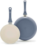 GreenLife 2-Piece Nonstick Frying Pan Set, 8” & 10” Skillets, Non-Toxic Ceramic by GreenLife