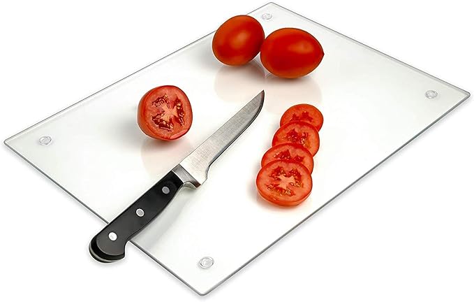 Tempered Glass Cutting Board – Long Lasting Clear Glass – Scratch Resistant by LightInTheDark