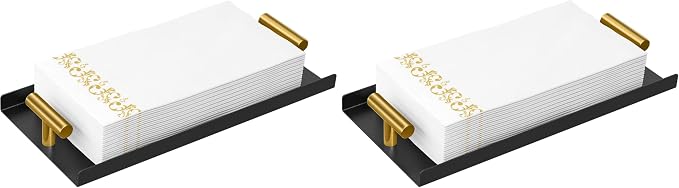 STWWO Napkin Holder for Bathroom, Guest Towel Holder Tray for Bathroom by STWWO