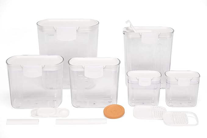 Progressive ProKeeper Baker's Airtight Kitchen Storage Canister Container Set by ProgressiveInternational