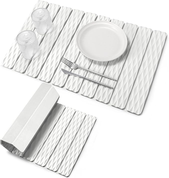 Stone Dish Drying Mats for Kitchen Counter, Fast Drying Collapsible Dish Drying by Lprmnnc