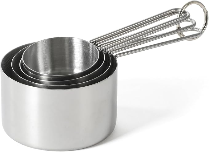 Martha Stewart Richburn 4-Piece Stainless Steel Measuring Cups Set – Durable by MarthaStewart