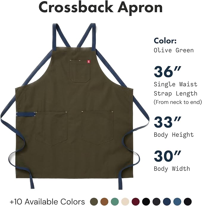 hedley & bennett Crossback Apron - Image 2