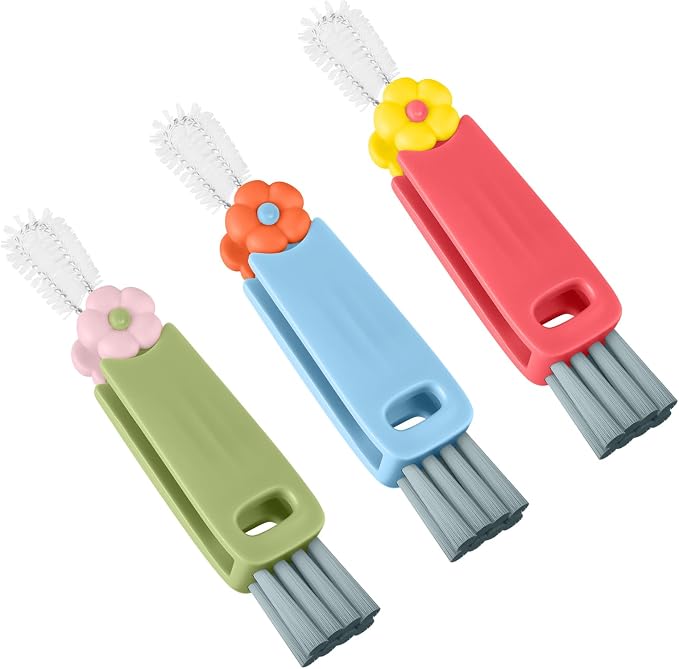 Vanjua 3 in 1 Cup Lid Gap Cleaning Brush Set, Cup Lid Gap Cleaner, Home Kitchen by Vanjua