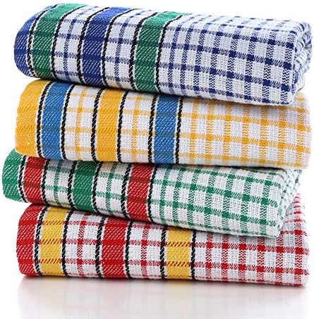 Large Kitchen Dish Towels, 16 Inch x 26 Inch Bulk Absorbent Cotton