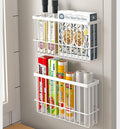 2 Piece Kitchen Cabinet Door Storage Box, Self Adhesive Wall Mounted Storage by EigPluy