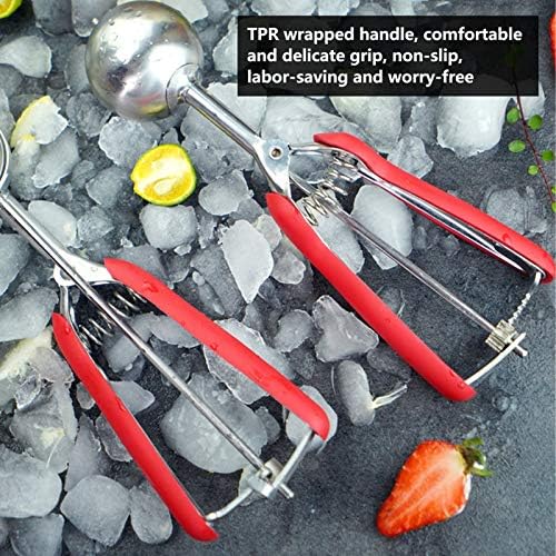 3Pcs Cookie Scoop Set, Stainless Steel Ice Cream Scoop