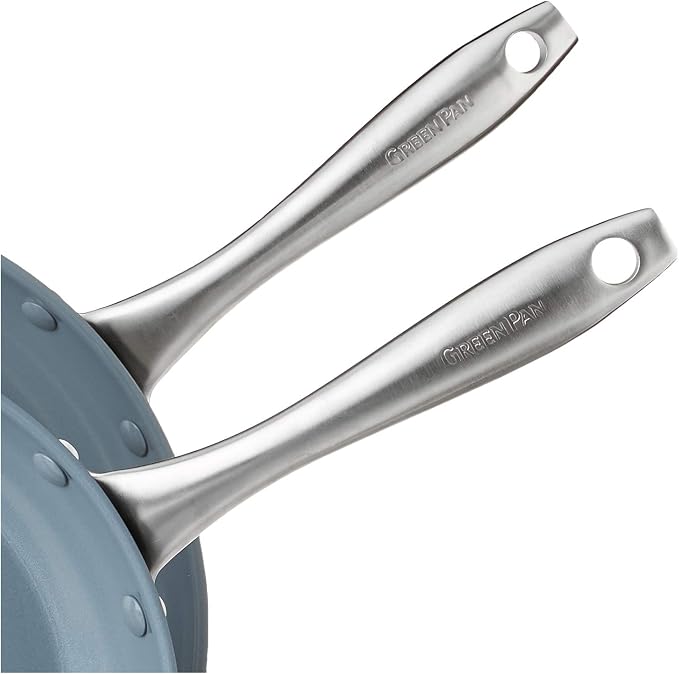 GreenPan Lima Hard Anodized 8" 10" & 12" Frying Pan Skillet Set, Ceramic - Image 10