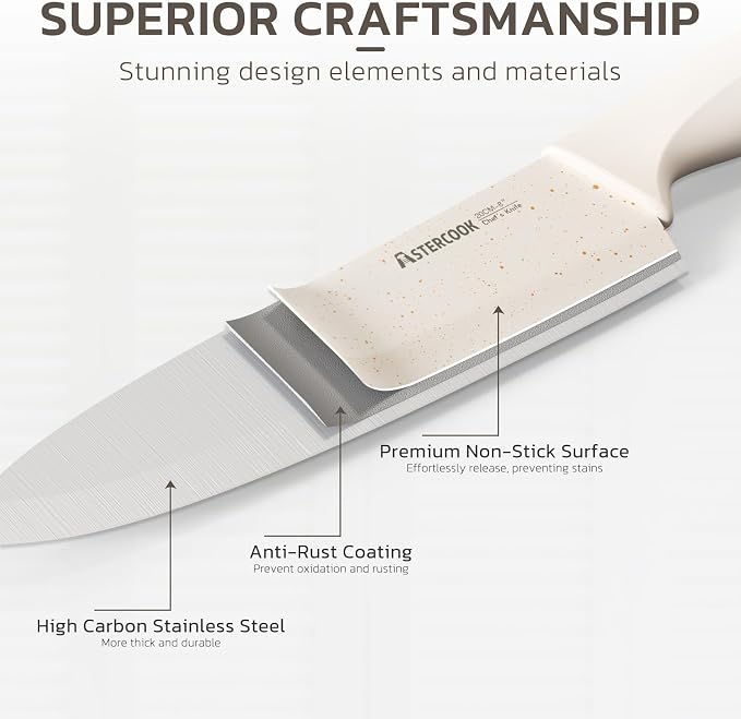 Astercook Knife Set, 15 Pieces Kitchen Knife Set - Image 6