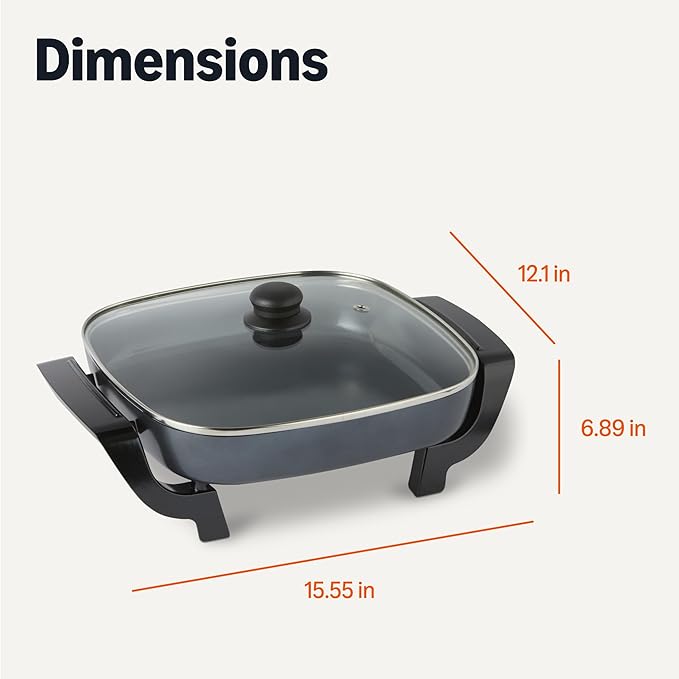 Amazon Basics Electric Skillet and Frying Pan - Image 5