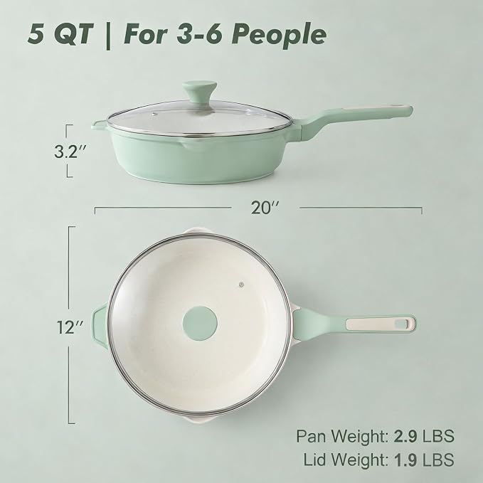 SENSARTE Nonstick Ceramic Skillet - Image 6