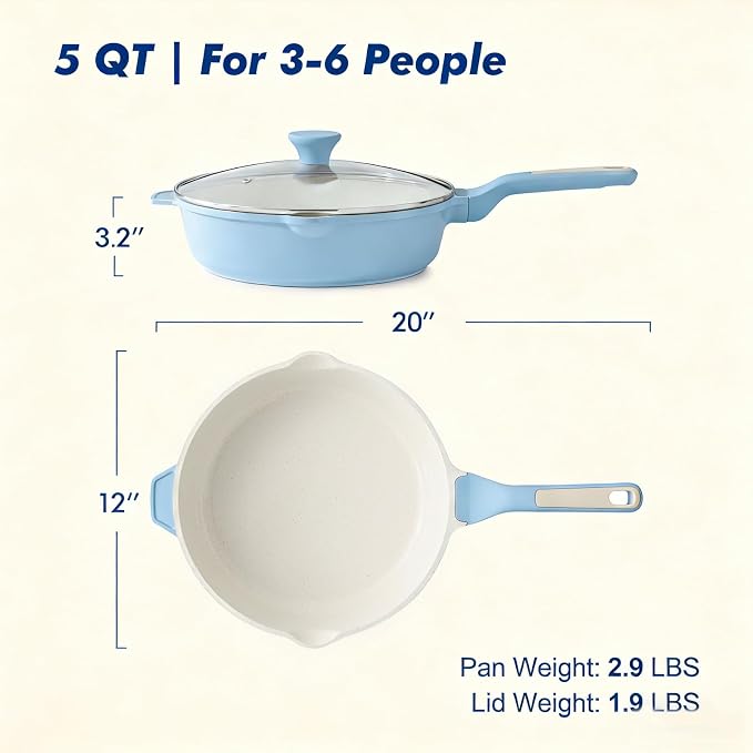 SENSARTE Nonstick Ceramic Skillet - Image 2