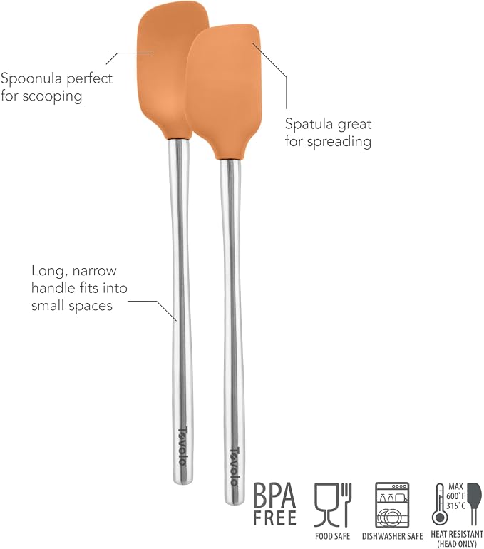 Tovolo Flex Core Silicone Spatula Spoonula Set of 2 - Image 4