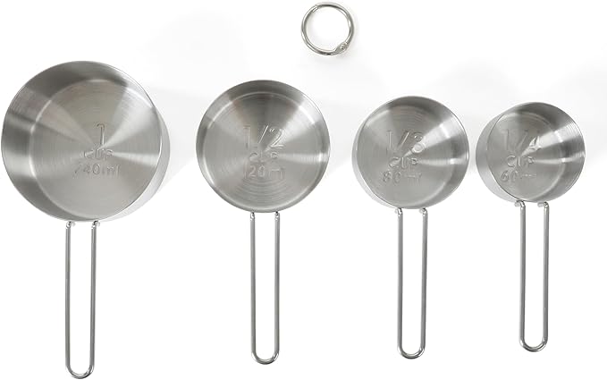 Martha Stewart Richburn 4-Piece Stainless Steel Measuring Cups Set – Durable - Image 5