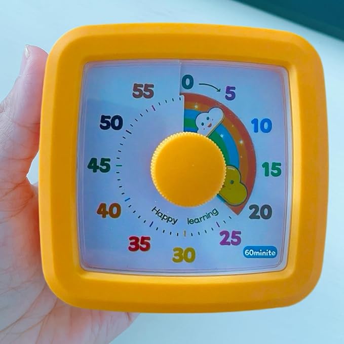 Visual Timer for Kids 60 Minute, Rainbow Countdown Clock - Image 9
