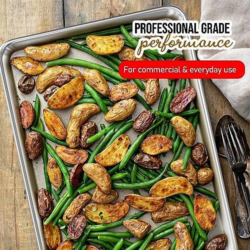 Aluminum Baking Sheet Set, Quarter Sheet Pan, Commercial Quality