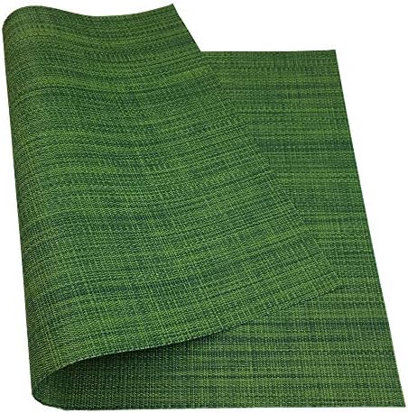 Placemats Set of 6 for Dining Table Stain Resistant Washable PVC