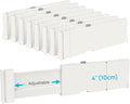 Vtopmart Drawer Dividers for Clothes 8 Pack, Adjustable 4" High Expandable from by Vtopmart