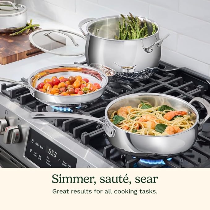 Cuisinart 12-Piece PureClad™ Triple-Ply Stainless Steel Cookware Set - Image 7