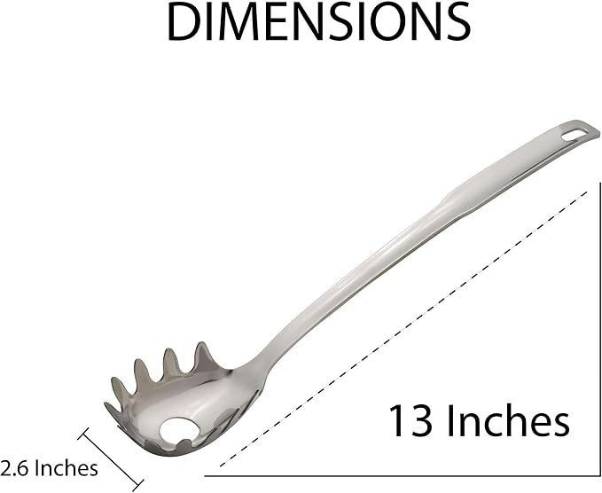 HIC Kitchen Spaghetti Ladle and Pasta Server - Image 6