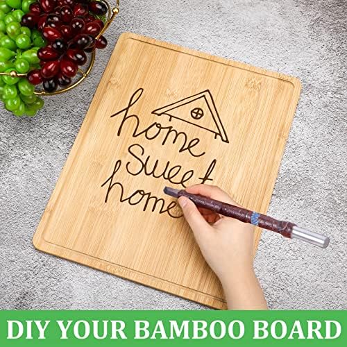 Eaasty 10 Pieces Bamboo Cutting Boards Set Bamboo Chopping Board Bulk