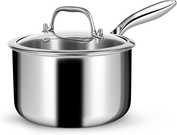 EWFEN 3 Ply Stainless Steel Saucepan by EWFEN