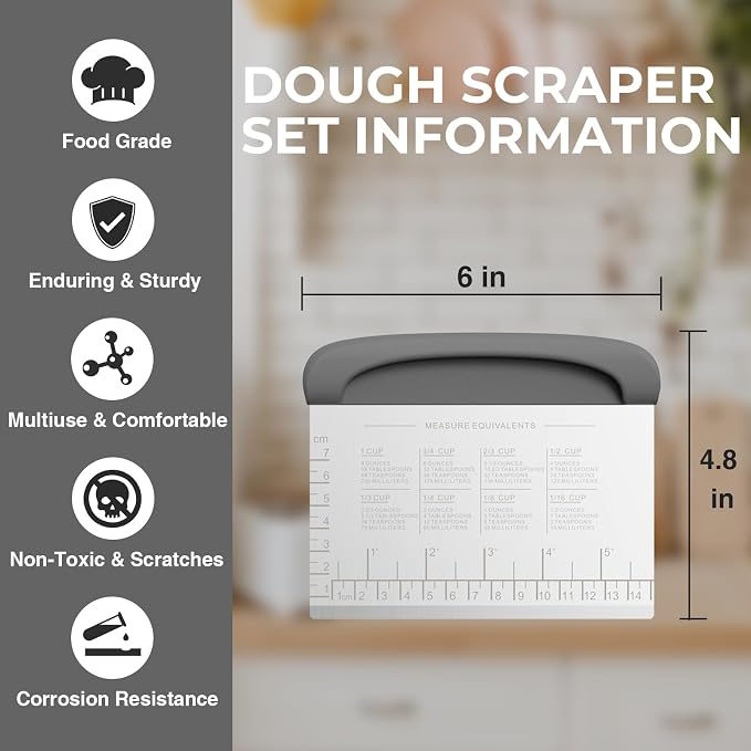 Bench Scraper Dough Cutter Tool - Image 3