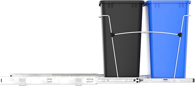 Rev-A-Shelf RV-18KD-2218C-S Double Pullout Trash Cans - Image 9