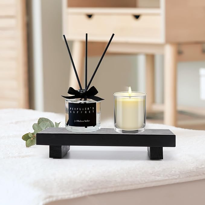 Renawe Small Black Bathroom Decor Tray - Image 6